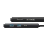 Kép 5/9 - Baseus OS Lite hub 6 portos USB-C - 2x USB 3.0 + USB-C PD + HDMI + SD/TF (fekete)