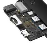 Kép 6/9 - Baseus OS Lite hub 6 portos USB-C - 2x USB 3.0 + USB-C PD + HDMI + SD/TF (fekete)