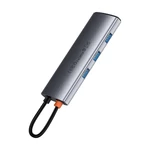 Kép 6/9 - Baseus Gleam 7 az 1-ben Hub, USB-C 1x HDMI4K 60Hz + 3x USB3.0 + 1x PD + 1x SD/TF (szürke)