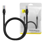 Kép 1/9 - Baseus Ethernet CAT5 hálózati kábel, 1m (fekete)