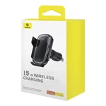 Kép 7/9 - Baseus MilkyWay Pro wireless autós telefontartó, töltő, 15W (fekete)