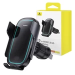 Kép 9/9 - Baseus MilkyWay Pro wireless autós telefontartó, töltő, 15W (fekete)