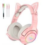 Kép 6/6 - ONIKUMA K9 Pink RGB RGB Gaming fejhallgató