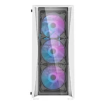 Kép 2/8 - Darkflash DK352 Plus számítógépház + 4 ARGB ventilátor (fehér)