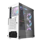 Kép 3/8 - Darkflash DK352 Plus számítógépház + 4 ARGB ventilátor (fehér)