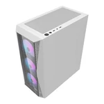 Kép 7/8 - Darkflash DK352 Plus számítógépház + 4 ARGB ventilátor (fehér)