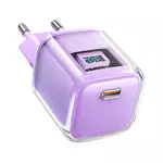 Kép 1/6 - Wall charger Acefast A53 Sparkling series PD 30W GaN (purple)