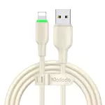 Kép 1/3 - USB to Lightning Cable Mcdodo CA-4740 with LED light 1.2m (beige)