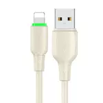 Kép 2/3 - USB to Lightning Cable Mcdodo CA-4740 with LED light 1.2m (beige)