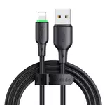 Kép 1/3 - USB to Lightning Cable Mcdodo CA-4741 with LED light 1.2m (black)