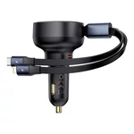 Kép 4/9 - Baseus Enjoyment autó töltő USB-C - USB-C kábellel, Lightning 60W (fekete)