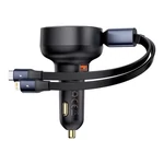 Kép 6/9 - Baseus Enjoyment USB autós töltő USB-C és Lightning kábellel, 60W (fekete)