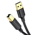 Kép 1/2 - UGREEN US135 USB 2.0 AB nyomtatókábel, aranyozott, 1,5 m (fekete)