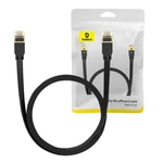 Kép 1/9 - Baseus Cat 7 UTP Ethernet RJ45 lapos kábel, 2 m (fekete)