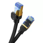 Kép 7/9 - Braided network cable cat.7 Baseus Ethernet RJ45, 10Gbps, 5m (black)