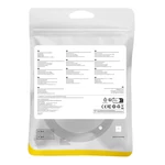 Kép 9/9 - Baseus fonott hálózati kábel Cat.8, Ethernet RJ45, 40 Gbps, 1m (fekete)