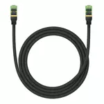 Kép 3/9 - Braided network cable cat.8 Baseus Ethernet RJ45, 40Gbps, 1,5m (black)