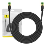 Kép 1/9 - Baseus fonott hálózati kábel Cat.8, Ethernet RJ45, 40 Gbps, 3m (fekete)
