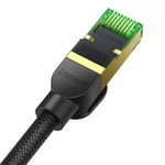 Kép 7/9 - Baseus fonott hálózati kábel Cat.8, Ethernet RJ45, 40 Gbps, 3m (fekete)