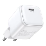 Kép 2/4 - UGREEN 15324 Nexode mini töltő, USB-C, PD3.0, QC4.0, GaN, 20W (fehér)
