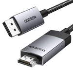Kép 1/2 - UGREEN DP119 Display Port - HDMI egyirányú kábel, 4K, 1m