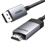 Kép 1/2 - UGREEN DP119 Display Port - HDMI egyirányú kábel, 4K, 2m