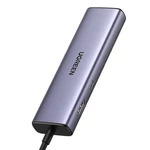 Kép 2/4 - UGREEN 6 az 1-ben multifunkciós adapter USB-C - 3x USB A 3.0, HDMI, RJ45, PD