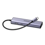 Kép 4/4 - UGREEN 6 az 1-ben multifunkciós adapter USB-C - 3x USB A 3.0, HDMI, RJ45, PD