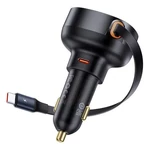Kép 2/9 - Baseus Enjoyment Pro autós töltő USB-C kábellel, 60W (fekete)