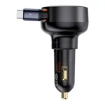 Kép 3/9 - Baseus Enjoyment Pro autós töltő USB-C kábellel, 60W (fekete)