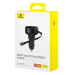 Kép 8/9 - Baseus Enjoyment Pro autós töltő USB-C kábellel, 60W (fekete)