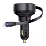 Kép 5/9 - Car Charger Baseus Enjoyment Pro with cable USB-C, 60W (Black)