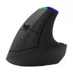 Kép 5/6 - Vezeték nélküli függőleges egér Delux M618C 2.4G 1600DPI RGB (fekete)