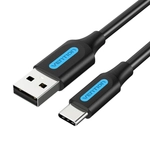 Kép 2/2 - Cable USB-A 2.0 to USB-C Vention COKBC 3A 0,25m (black)