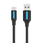 Kép 1/2 - Cable USB-A 2.0 to USB-C Vention COKBD 3A 0,5m (black)