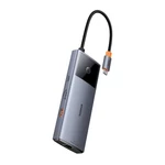 Kép 4/9 - Baseus Metal Gleam II Series 6 az 1-ben hub USB-C, 3x USB 3.0, HDMI, USB-C PD, Ethernet RJ45