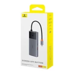 Kép 7/9 - Baseus Metal Gleam II Series 6 az 1-ben hub USB-C, 3x USB 3.0, HDMI, USB-C PD, Ethernet RJ45