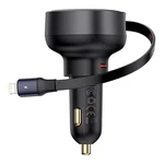 Kép 2/9 - Baseus Enjoyment Pro autós töltő USB-C - Lightning kábellel, 55W (fekete)