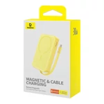 Kép 7/9 - Powerbank Baseus Magnetic Mini 10000mAh 30W MagSafe (sárga)