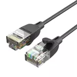 Kép 1/2 - Network Cable UTP CAT6A Vention IBIBF RJ45 Ethernet 10Gbps 1m Black Slim Type