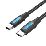 Kép 2/2 - USB-C 2.0 és Mini-B kábel Vention COWBF 2A 1m fekete