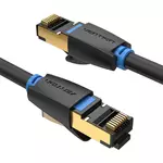 Kép 2/5 - Network Cable CAT8 SFTP Vention IKABD RJ45 Ethernet 40Gbps 0.5m Black