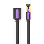 Kép 1/2 - Flat network cable extender CAT7 Vention ICBBL RJ45 Ethernet 10Gbps10m Black