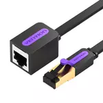 Kép 2/2 - Flat network cable extender CAT7 Vention ICBBL RJ45 Ethernet 10Gbps10m Black