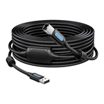 Kép 2/2 - USB 2.0 A to USB-B cable with ferrite core Vention COQBL 2A 10m Black PVC