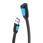 Kép 3/3 - Flat USB 3.0 extender Vention VAS-A13-B150 1.5m Black