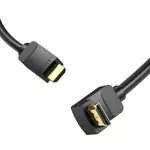 Kép 4/4 - Cable HDMI 2.0 Vention AAQBG 1,5m, Angled 270°, 4K 60Hz (black)