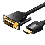 Kép 1/2 - Kabel HDMI do DVI (24+1) Vention ABFBI 3m, 4K 60Hz/ 1080P 60Hz (Czarny)