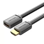 Kép 3/4 - HDMI 2.0 Male to HDMI 2.0 Female Extension Cable Vention AHCBF 1m, 4K 60Hz, (Black)