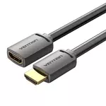 Kép 4/4 - HDMI 2.0 Male to HDMI 2.0 Female Extension Cable Vention AHCBJ 5m, 4K 60Hz, (Black)